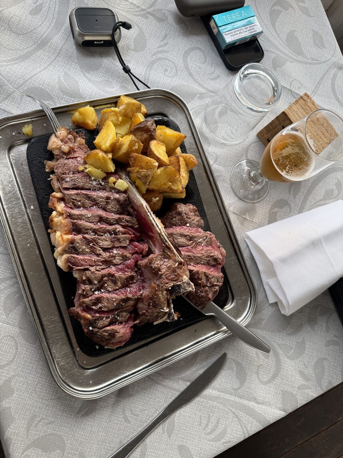 Tagliata di manzo con patate